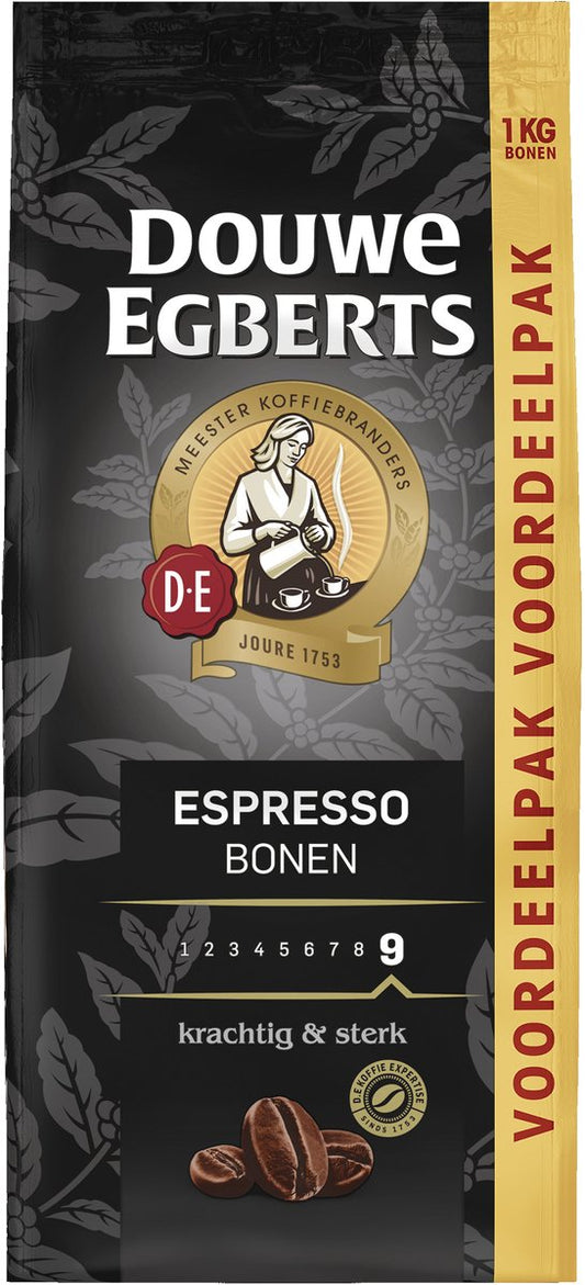 Douwe Egberts Espresso Koffiebonen - 8 x 1KG