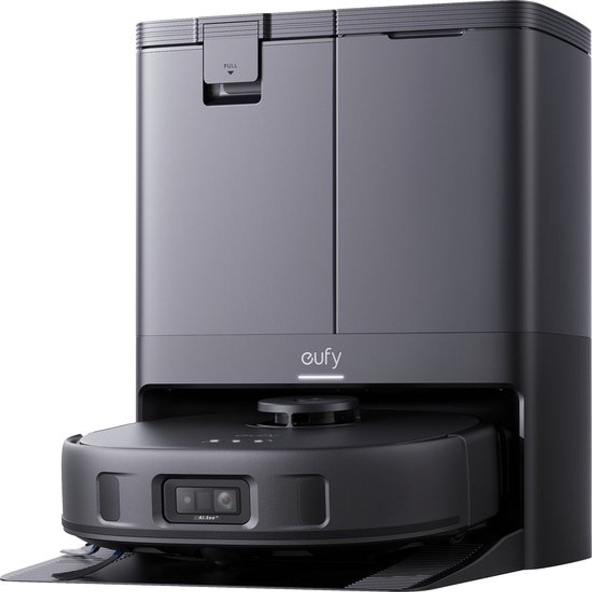 eufy Clean X10 Pro Omni Robotstofzuiger met dweil - Robot Vacuum 8000 Pa zuigkracht, tapijt detectie AI-obstakel vermijding, wast en droogt de dweil, automatisch legen en vullen