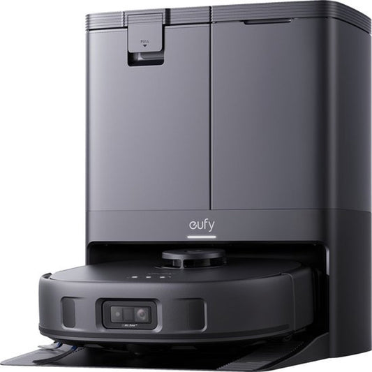 eufy Clean X10 Pro Omni Robotstofzuiger met dweil - Robot Vacuum 8000 Pa zuigkracht, tapijt detectie AI-obstakel vermijding, wast en droogt de dweil, automatisch legen en vullen