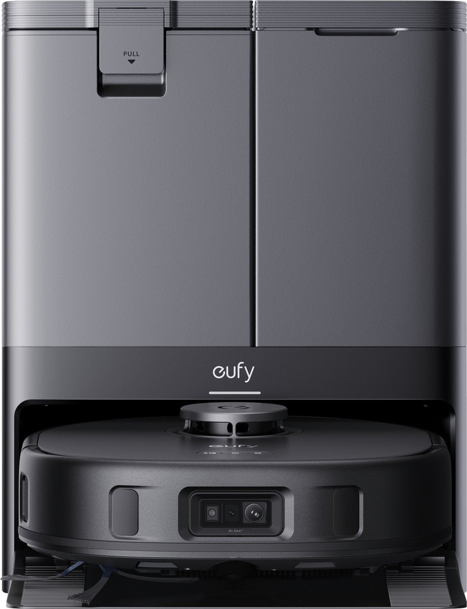eufy Clean X10 Pro Omni Robotstofzuiger met dweil - Robot Vacuum 8000 Pa zuigkracht, tapijt detectie AI-obstakel vermijding, wast en droogt de dweil, automatisch legen en vullen